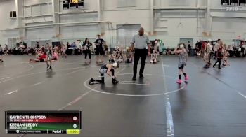 52 lbs Round 4 (6 Team) - Kayden Thompson, Tri State Hammers vs Keegan Leddy, Brawler Elite