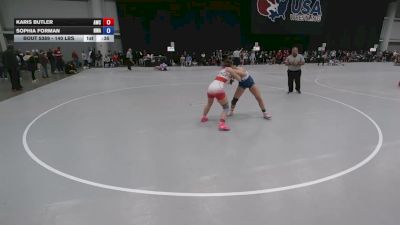 140 lbs Cons. Sub-rd Of 16 - Karis Butler, ACH Wrestling Club vs Sophia Forman, Nebraska Wrestling Academy