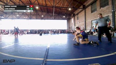 105-110 lbs Final - Johnny Dupire, Eufaula Ironheads Wrestling Club vs Luke Jordan, Team Tulsa Wrestling Club