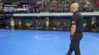 75 lbs Champ. Rd Of 32 - Colton Stephens, Pennsylvania vs Brody Peters, Sebolt Wrestling Academy