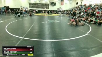 127-129 lbs Round 2 - Julius Branson, Cheyenne East vs Kylen Gayton, Central
