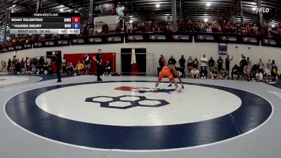 65 kg Champ. Round 4 - Noah Tolentino, Beaver Dam Wrestling Regional Training Center vs Haiden Drury, Brunson UVRTC