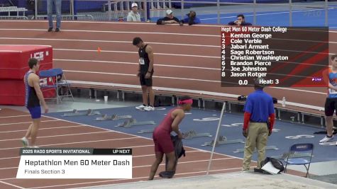 Men's 60m Heptathlon, Finals 3