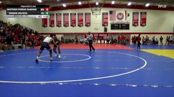 197 lbs Champ. Round 1 - Matthew Porras Diamond, Menlo NWCA vs Dennis Iraheta, Cerritos College