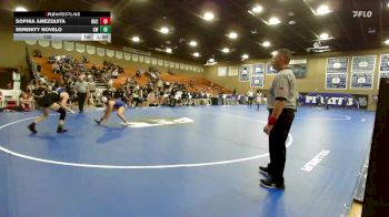 130 lbs 1st Place Match (16 Team) - Sophia Amezquita, Buchanan vs Serenity Novelo, Golden West