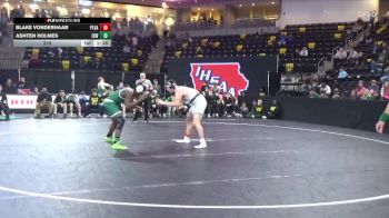 215 lbs 5th & 7th Place - Blake Vonderhaar, Pleasant Valley vs Ashten Holmes, Iowa City, West