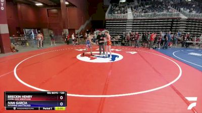 120 lbs Semifinal - Breckin Henry, Camel Kids Wrestling vs Ivan Garcia, Wyoming Unattached