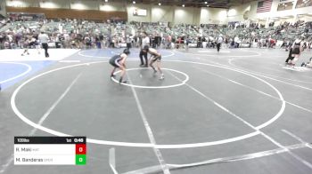 109 lbs Consi Of 8 #1 - Ricky Maki, Mat Time vs Micah Jeremiah Banderas, Open Mat Academy