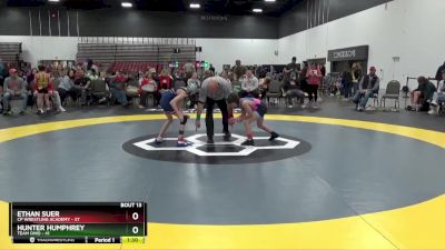 65 lbs Placement Matches (8 Team) - Hunter Humphrey, Team Ohio vs Ethan Suer, CP Wrestling Academy