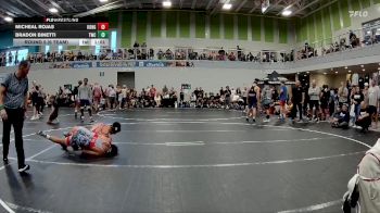 132 lbs Round 5 (6 Team) - Bradon Binetti, Trojan WC vs Micheal Rojas, KONG HS