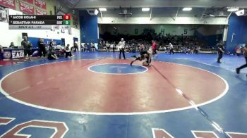 157 lbs Quarterfinal - Sebastian Parada, Centennial (Corona) vs Jacob Kolahi, Portola