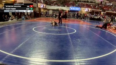 40 lbs Cons. Round 4 - Ryett Ferry, Snake River Youth Wrestling vs Wynston Walstad, Team Champs