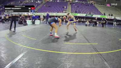 131 lbs 2nd Wrestleback (16 Team) - Kassey Daugherty, Presbyterian vs Joy Cantu, King University