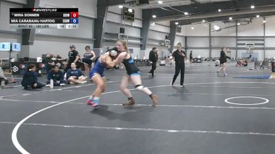 160 lbs 5th Place Match - Mira Sonnen, Columbia University vs Mia Carabajal-Hartog, Coast Guard Academy Women's Wrestling Club