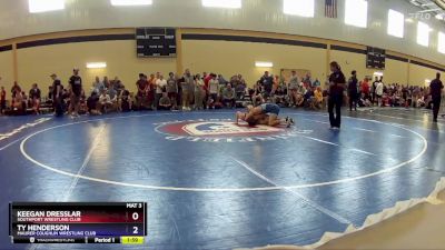 120 lbs Quarterfinal - Keegan Dresslar, Southport Wrestling Club vs Ty Henderson, Maurer Coughlin Wrestling Club