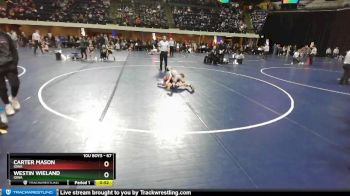 67 lbs Semifinal - Carter Mason, Iowa vs Westin Wieland, Iowa