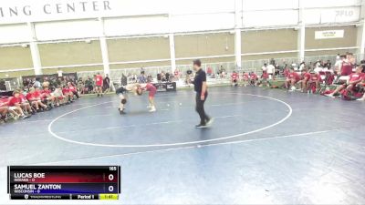 165 lbs Placement Matches (16 Team) - Lucas Boe, Indiana vs Samuel Zanton, Wisconsin