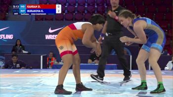 72 kg Qualif. - Divya Kakran, India vs Kseniia Burakova, Russian Wrestling Federation