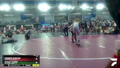 126 lbs Quarters & 1st Wb (16 Team) - Ethan Thorn, MF Purge Green vs Zander Duncan, Alabama Elite Blue