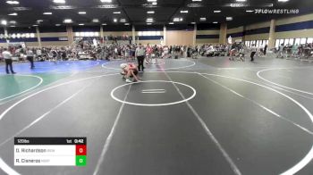 120 lbs Consi Of 32 #1 - Damien Richardson, Iron Eagles WC vs Rene Cisneros, Northview HS