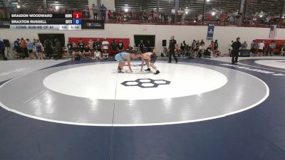 79 kg Cons. Sub-rd Of 64 - Braidon Woodward, Husky Elite Wrestling Club vs Braxton Russell, Charleston Regional Training Center
