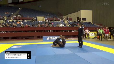 Marcelo Navarro Corpuz III vs Sergei Abushevitz 2024 Pan IBJJF Jiu-Jitsu No-Gi Championship
