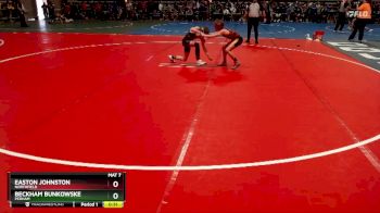 93 lbs Cons. Round 2 - Beckham Bunkowske, Perham vs Easton Johnston, Northfield