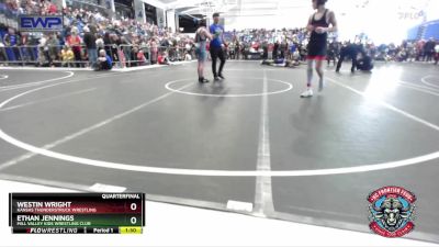 130 lbs Quarterfinal - Westin Wright, Kansas Thunderstruck Wrestling vs Ethan Jennings, Mill Valley Kids Wrestling Club