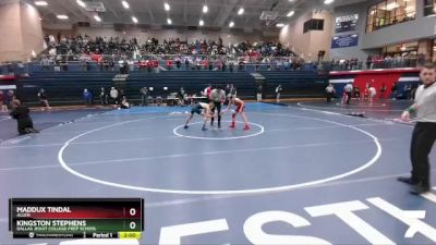 106 lbs Semifinal - Maddux Tindal, Allen vs Kingston Stephens, Dallas Jesuit College Prep School