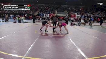 145 lbs Champ. Round 2 - Haileyana Brown, Mountain Home vs Raegen Woolley, Rigby