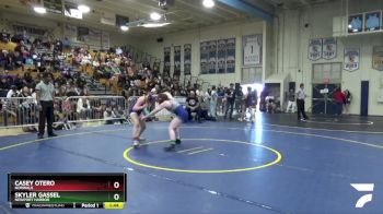 145 lbs 1st Place Match - Skyler Gassel, Newport Harbor vs Casey Otero, Norwalk