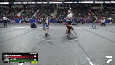 70 lbs Cons. Round 1 - Dayson Van Vleck, Rossville vs Koen Miller, Norton