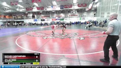 141 lbs Cons. Round 1 - Khyler Carstarphen, Grand View (Iowa) vs Dylan Reed, Unattached