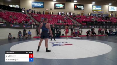 97 kg Rnd Of 16 - Joseph Lewis, Iowa vs Max Ramberg, Viking RTC