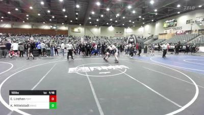 165 lbs Quarterfinal - Ethan Linehan, PorterHouse vs Kris Mittelstadt, Amador Sierra