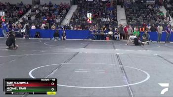 106 lbs Cons. Semi - Tate Blackwill, Quinter vs Michael Tran, Maize