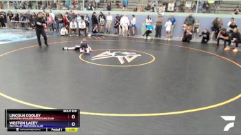 77 lbs X Bracket - Weston Lacey, Mid Valley Wrestling Club vs Lincoln Cooley, Soldotna Whalers Wrestling Club