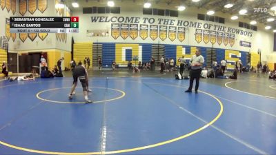 132 Gold 1st Place Match - Sebastian Gonzalez, Southwest Miami vs Isaac Santos, Camden