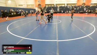 125 lbs Quarterfinal - Matt Griffin, TCNJ vs Riley Parker, Johns Hopkins