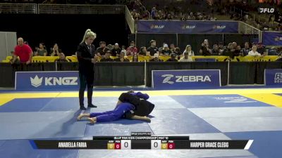 Harper Grace Clegg vs Anabella Faria 2026 Pan Kids Jiu-Jitsu IBJJF Championship