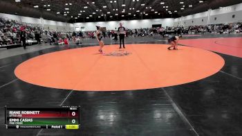 100 lbs Cons. Round 3 - Riane Robinett, Little Axe vs Emmi Casias, Pine Creek
