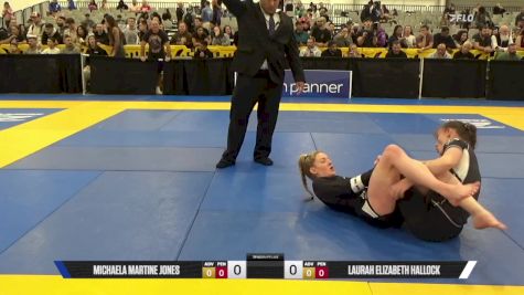 Laurah Elizabeth Hallock vs Michaela Martine Jones 2025 World IBJJF Jiu-Jitsu No-Gi Championship