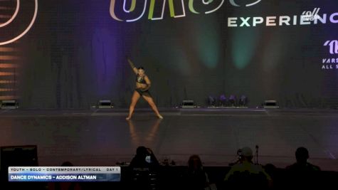 Dance Dynamics - Addison Altman [2025 Youth - Solo - Contemporary/Lyrical Day 1] 2025 Encore Grand Nationals