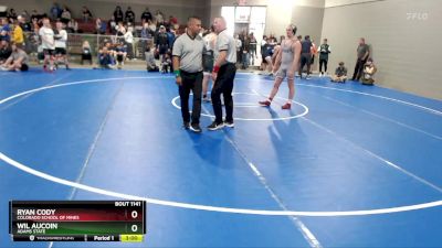 197 lbs Champ. Round 2 - Ryan Cody, Colorado School Of Mines vs Wil Aucoin, Adams State