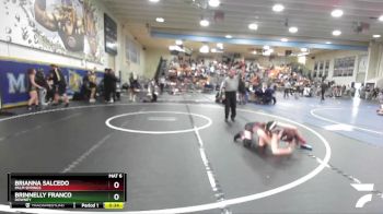 115 lbs Cons. Round 3 - Brinnelly Franco, Downey vs Brianna Salcedo, Palm Springs