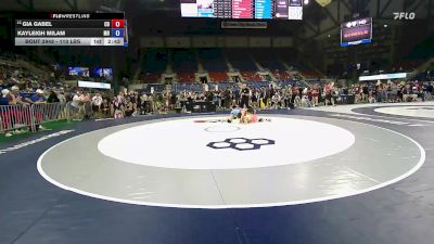 110 lbs Cons. Rd Of 16 - Gia Gabel, CO vs Kayleigh Milam, MO
