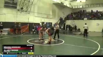 160 lbs Semifinal - Ellablu Wagner, Eagle Rock vs Brianna Rodriguez, San Clemente