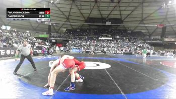 Boys 4A 175 lbs Quarterfinal - Daxton Dickson, Eastmont vs AJ Erickson, Yelm