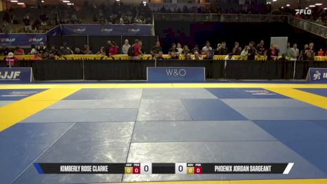 Phoenix Jordan Sargeant vs Kimberly Rose Clarke 2026 Pan Kids Jiu-Jitsu IBJJF Championship