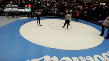 4A 165 lbs Cons. Round 3 - Chance Blevins, Mountain View vs Skyler Oveson, Cedar City